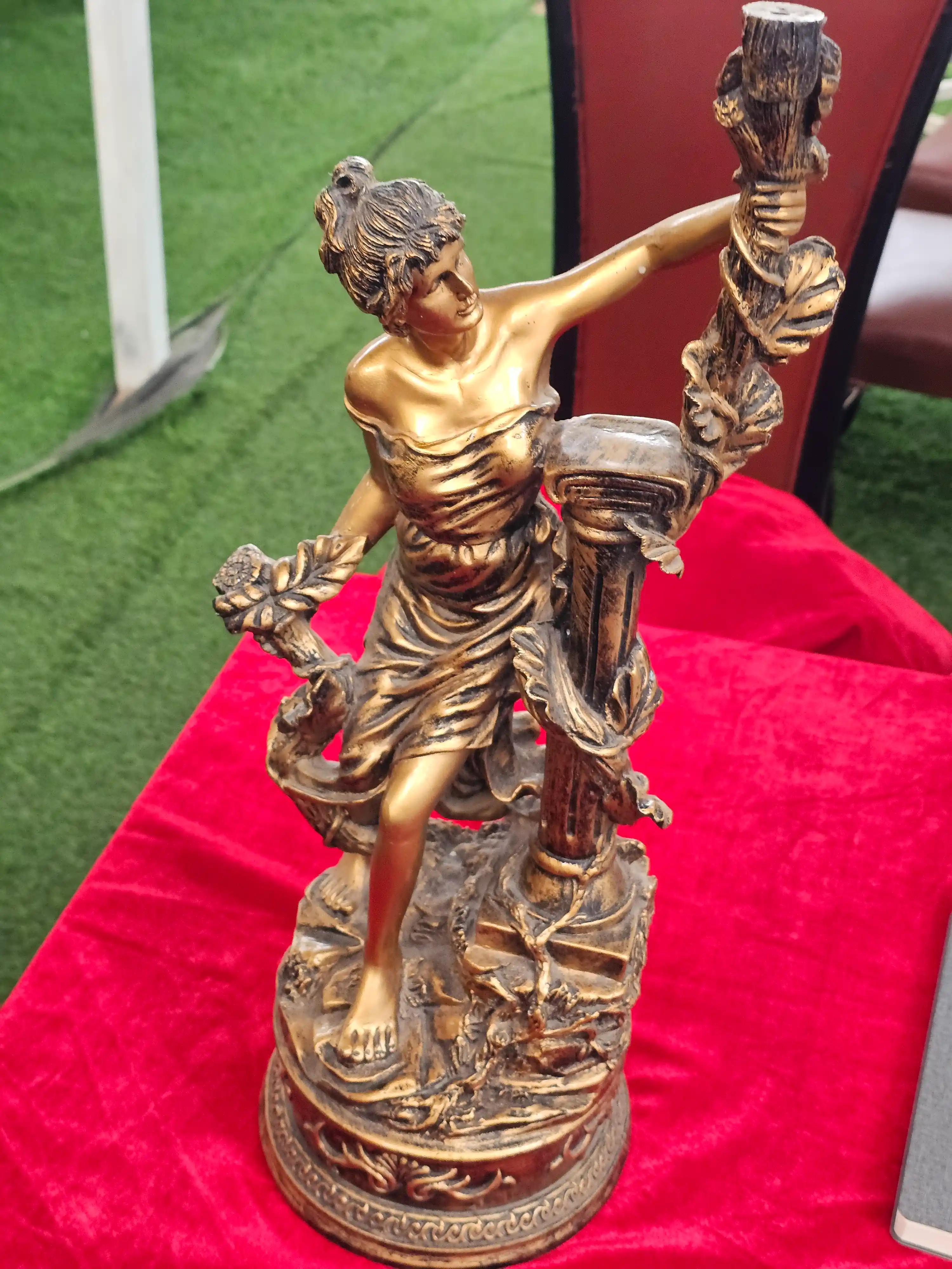 Gilded Figural Lamp Base