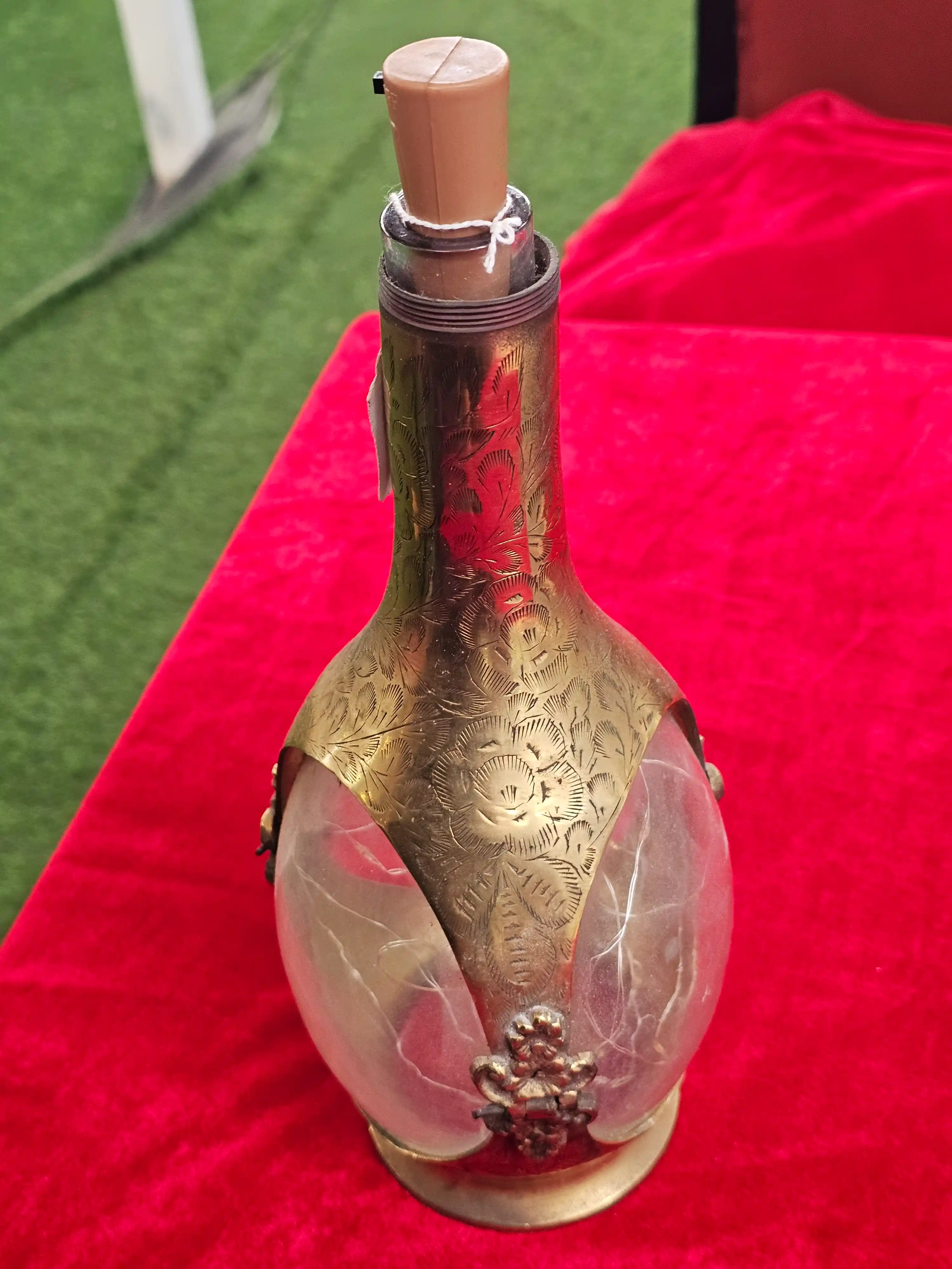Brass-Mounted Glass Bottle — photo 2