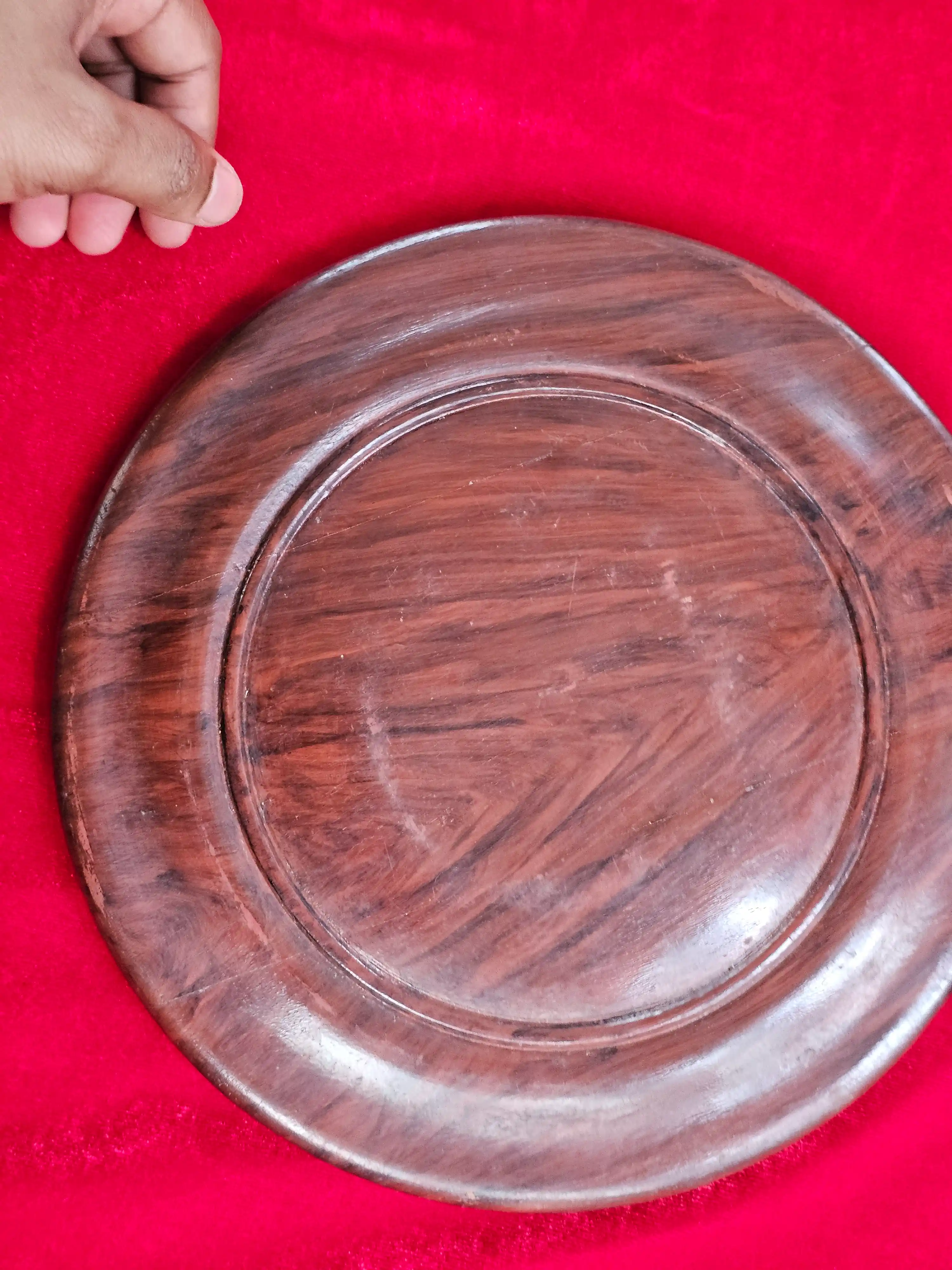 Inlaid Wooden Charger Plate — photo 2
