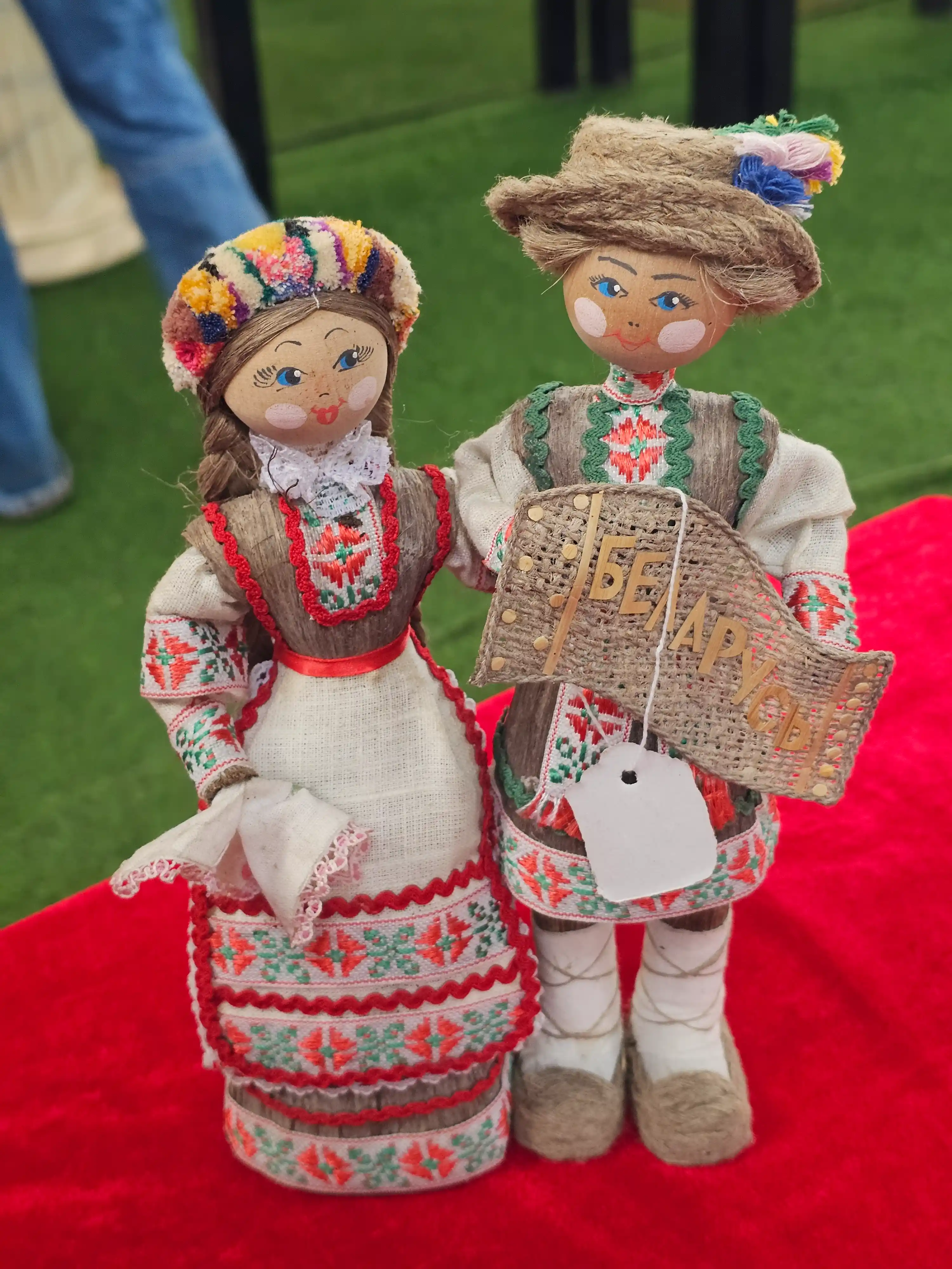 Folk Costume Dolls, Pair