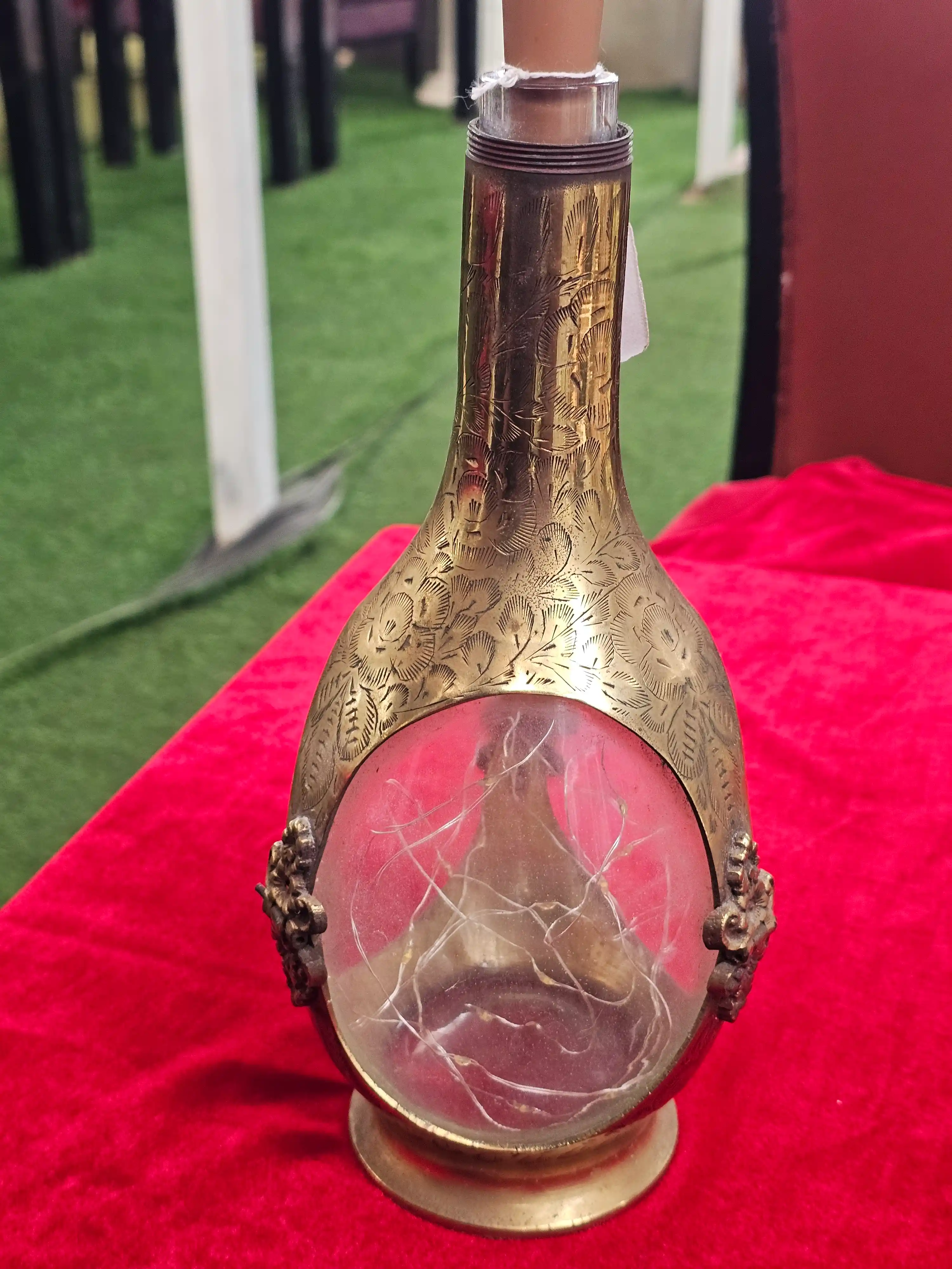Brass-Mounted Glass Bottle — photo 3