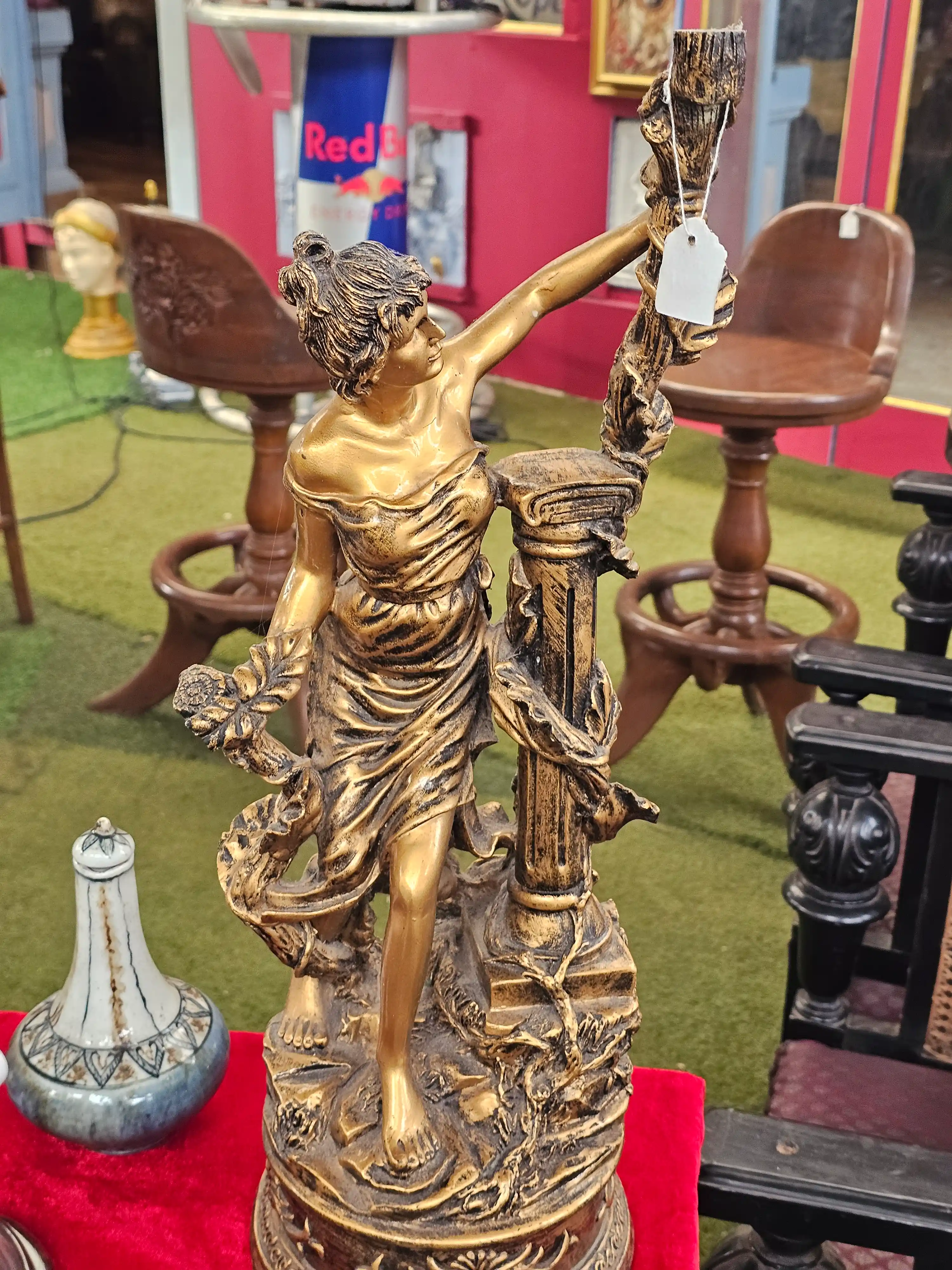 Gilded Figural Lamp Base — photo 2