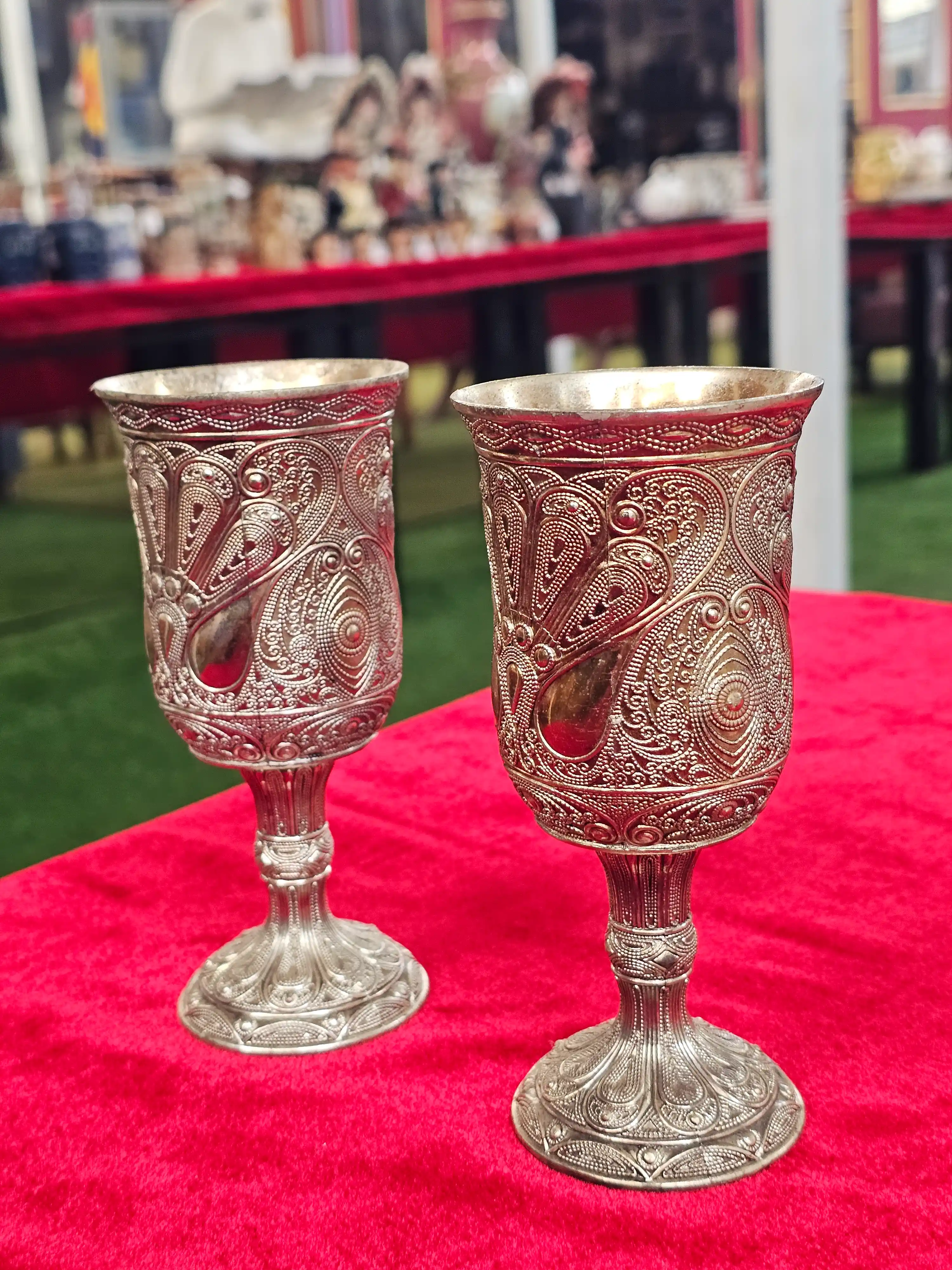 Filigree Goblets, Pair — photo 2