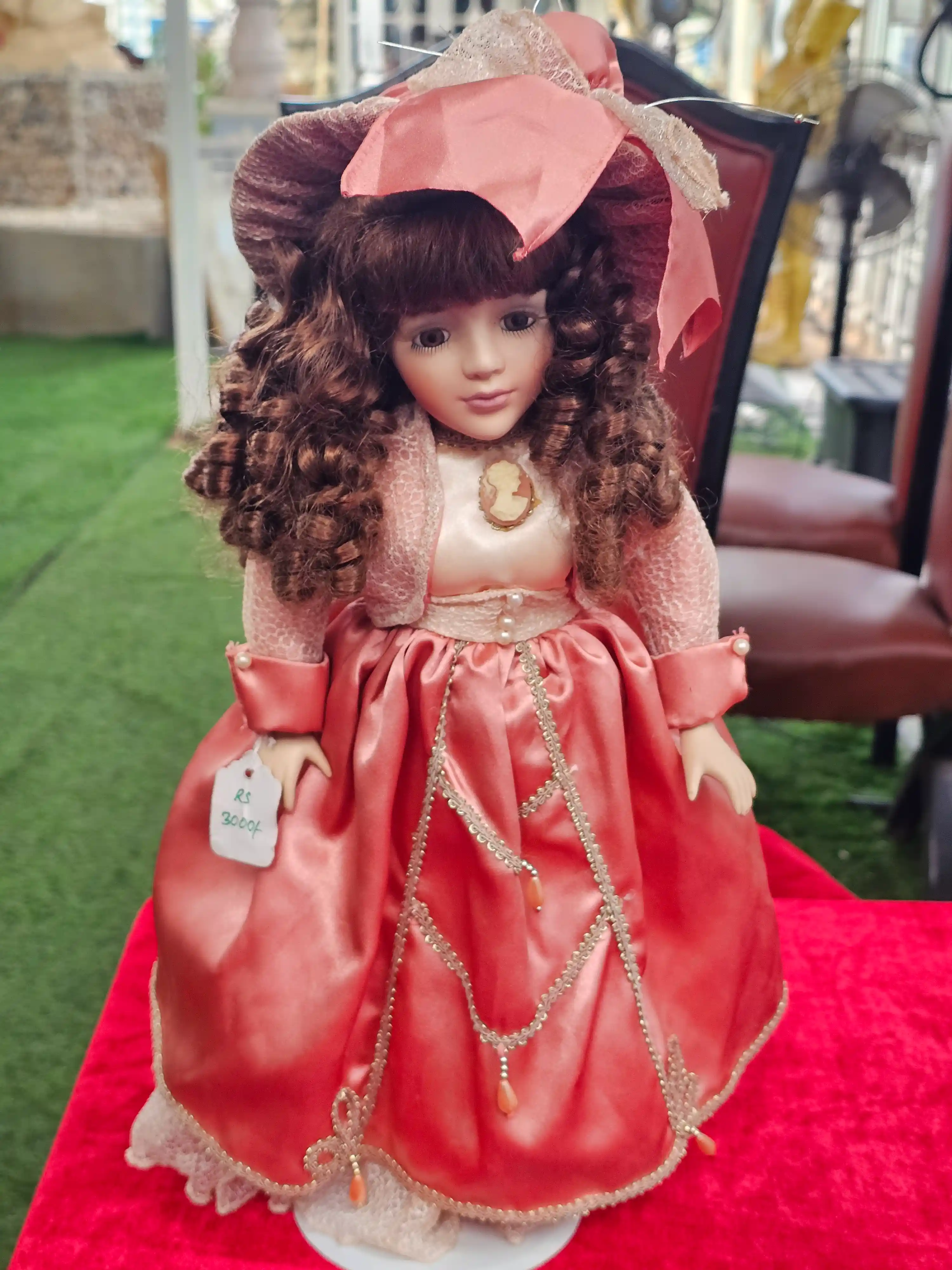 Porcelain Doll in Rose Gown — photo 3