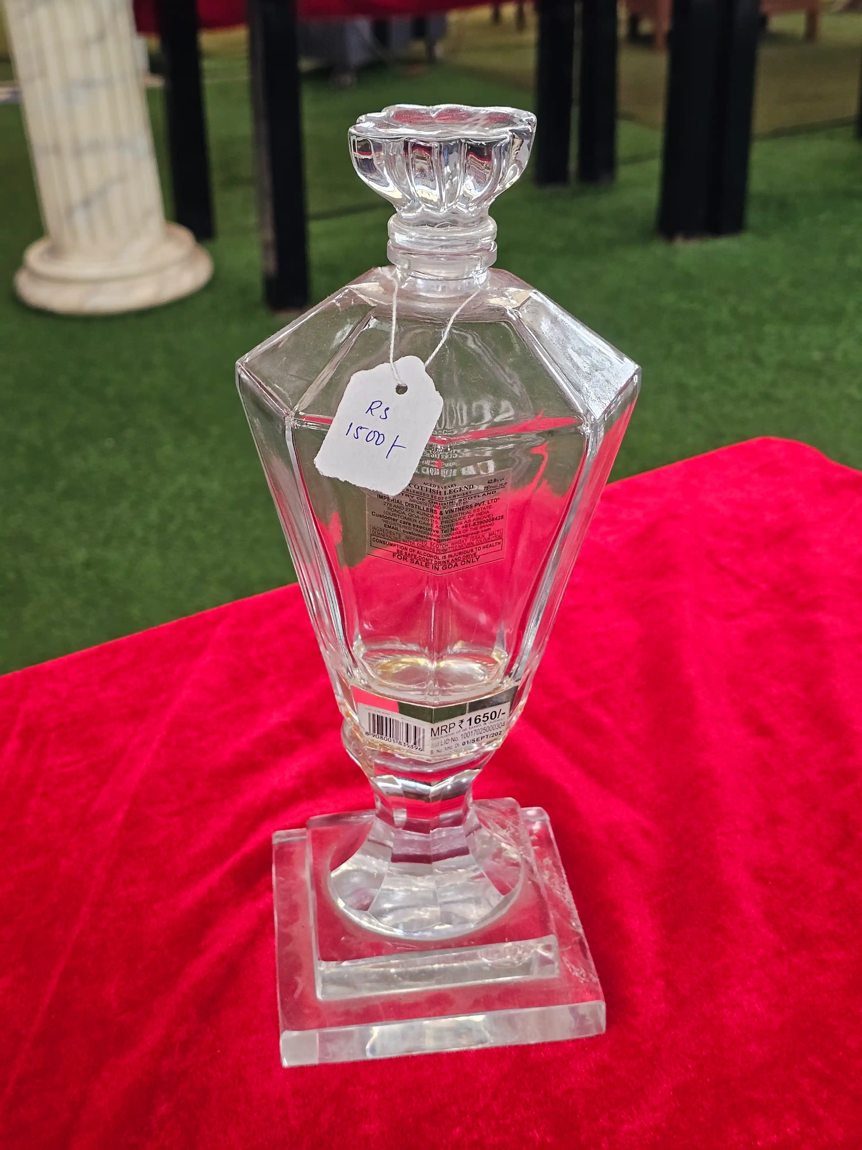 Faceted Crystal Decanter
