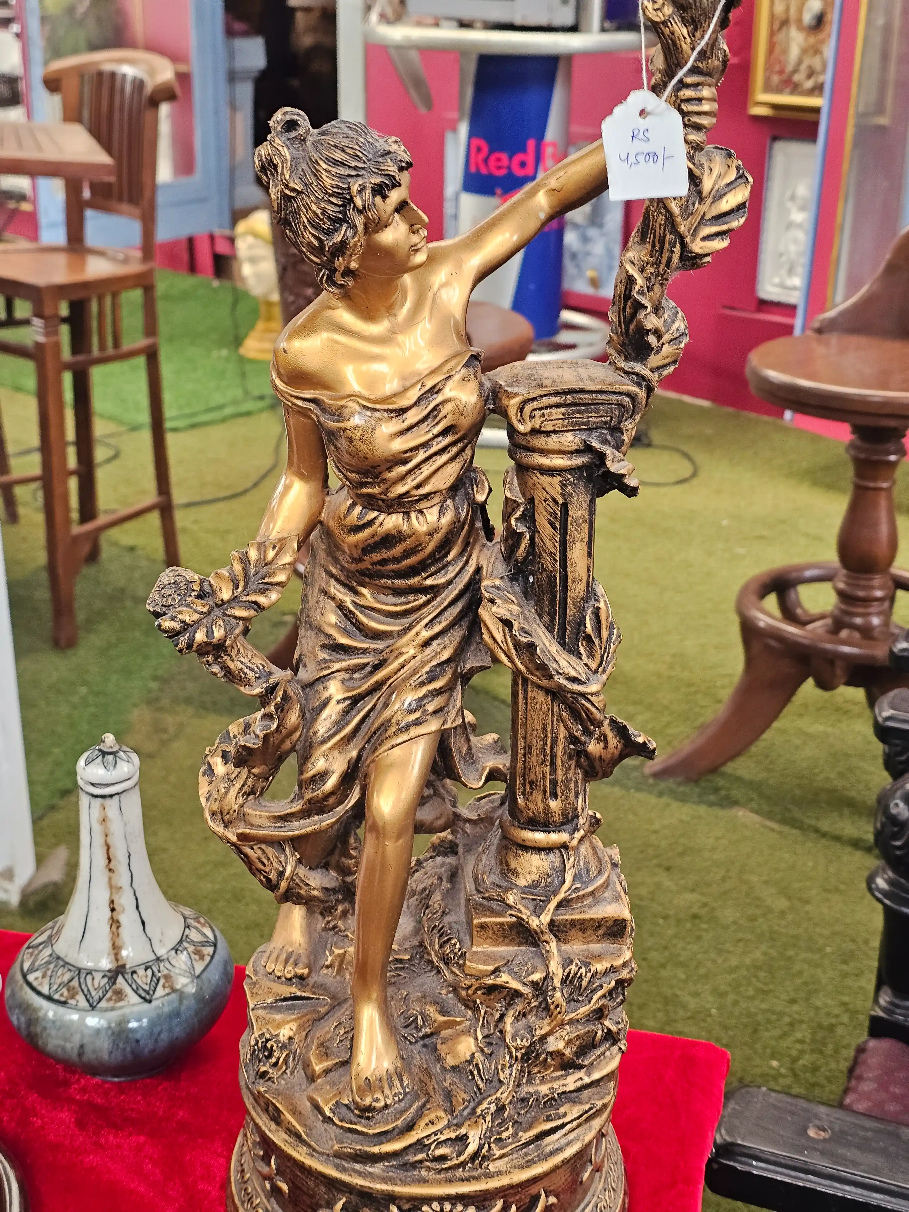 Gilded Figural Lamp Base — photo 3