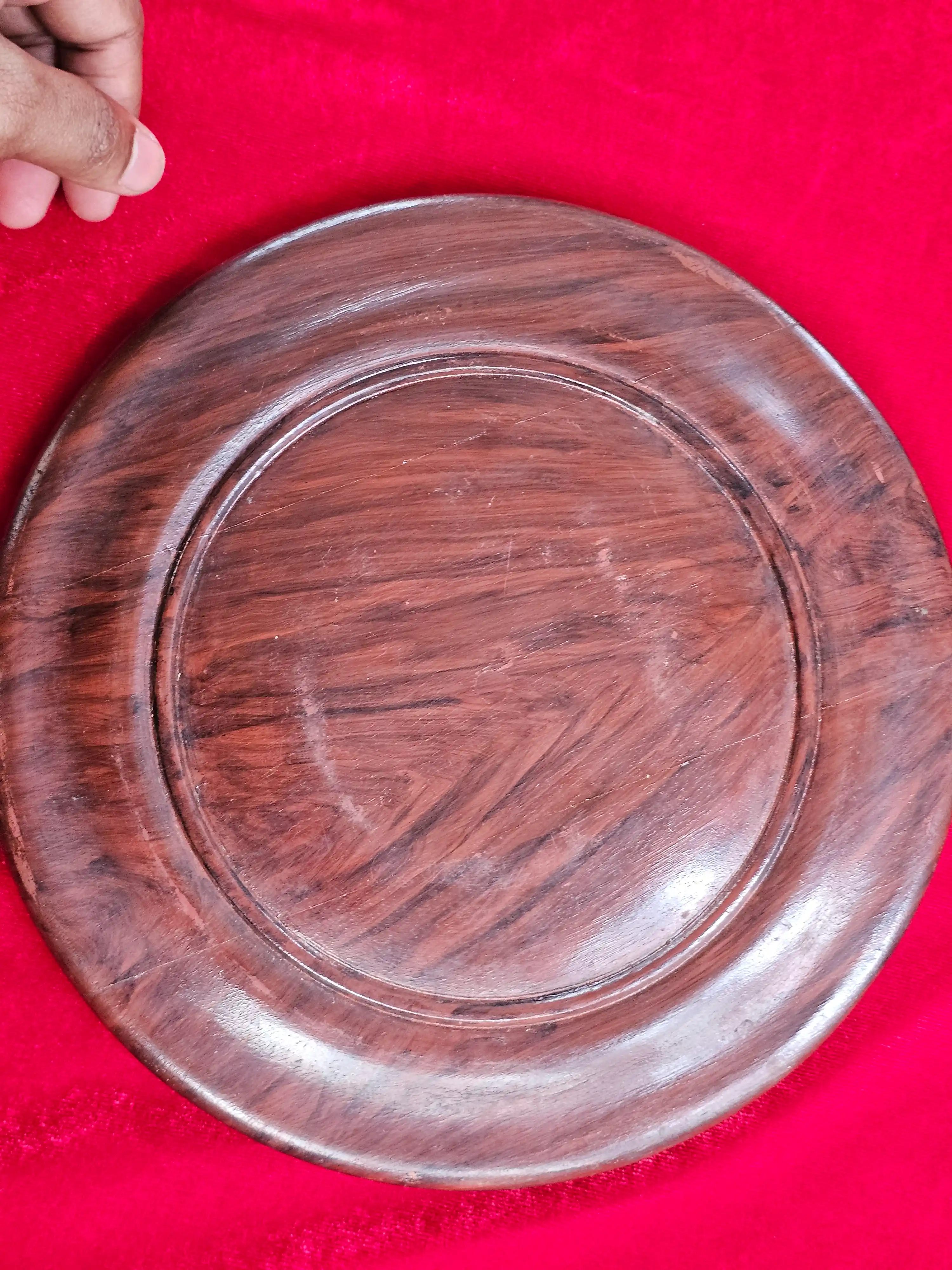 Inlaid Wooden Charger Plate — photo 3