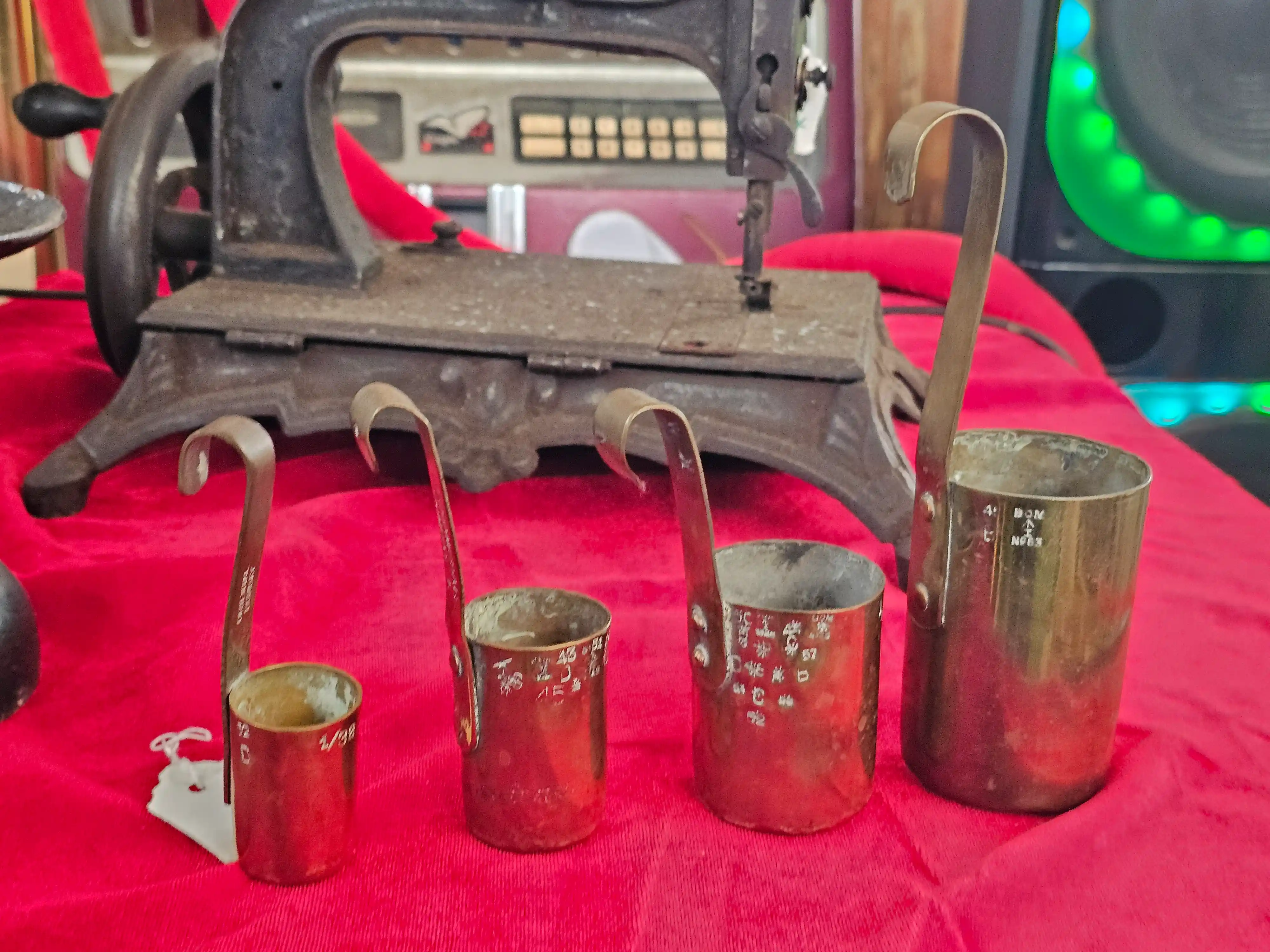 Brass Measuring Measures, Set of Four — photo 4