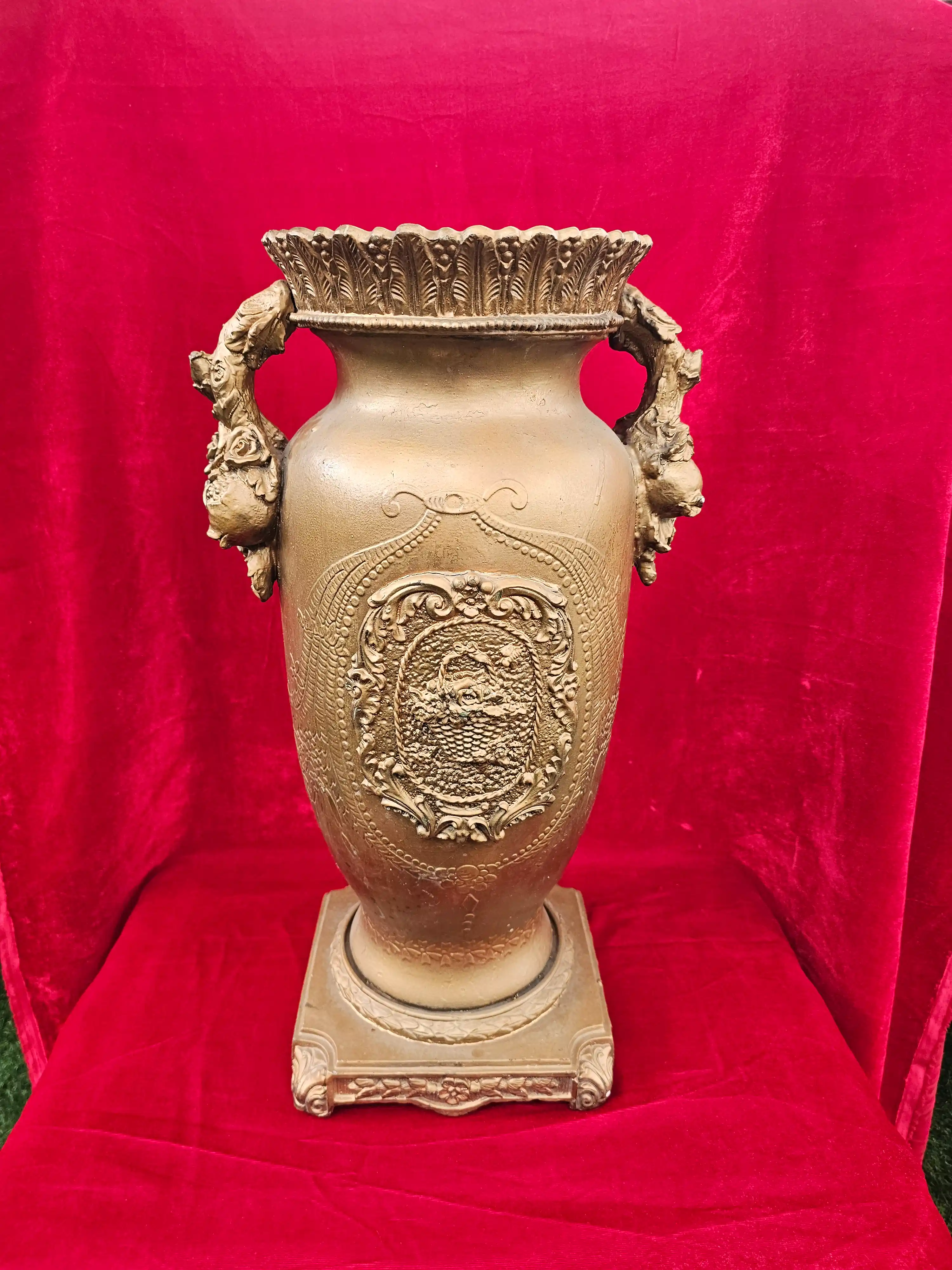 Ornate Classical-Style Twin-Handled Urn Vase