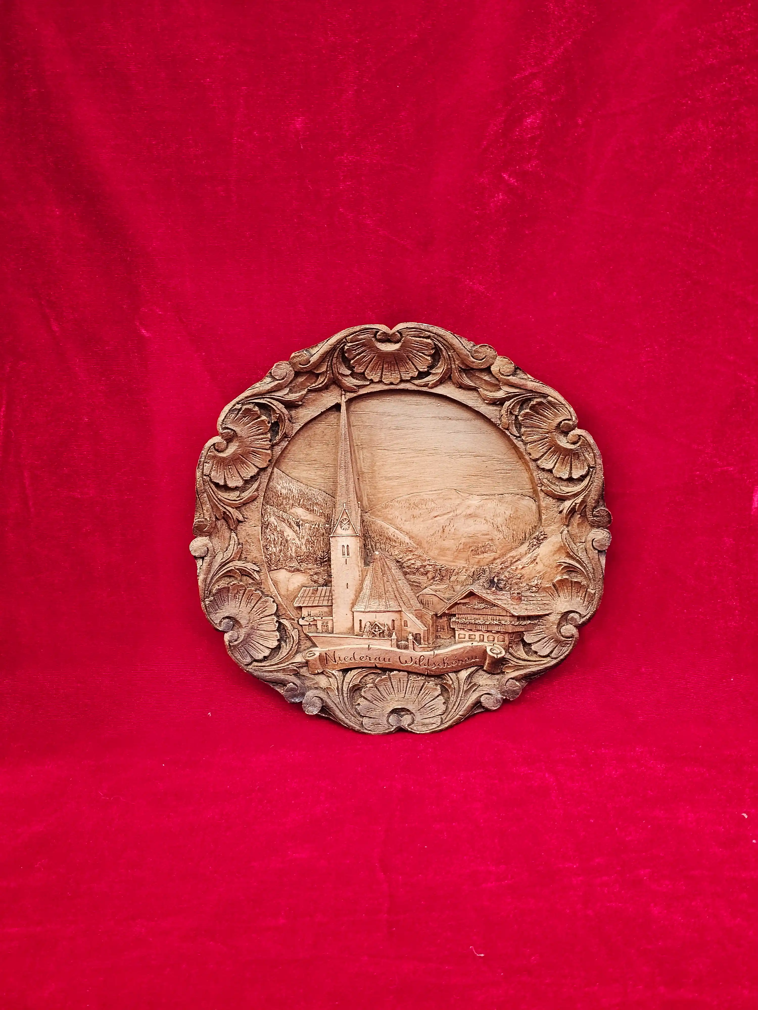 Vintage Alpine Scenic Relief Wall Plaques - Set of 6 — photo 5